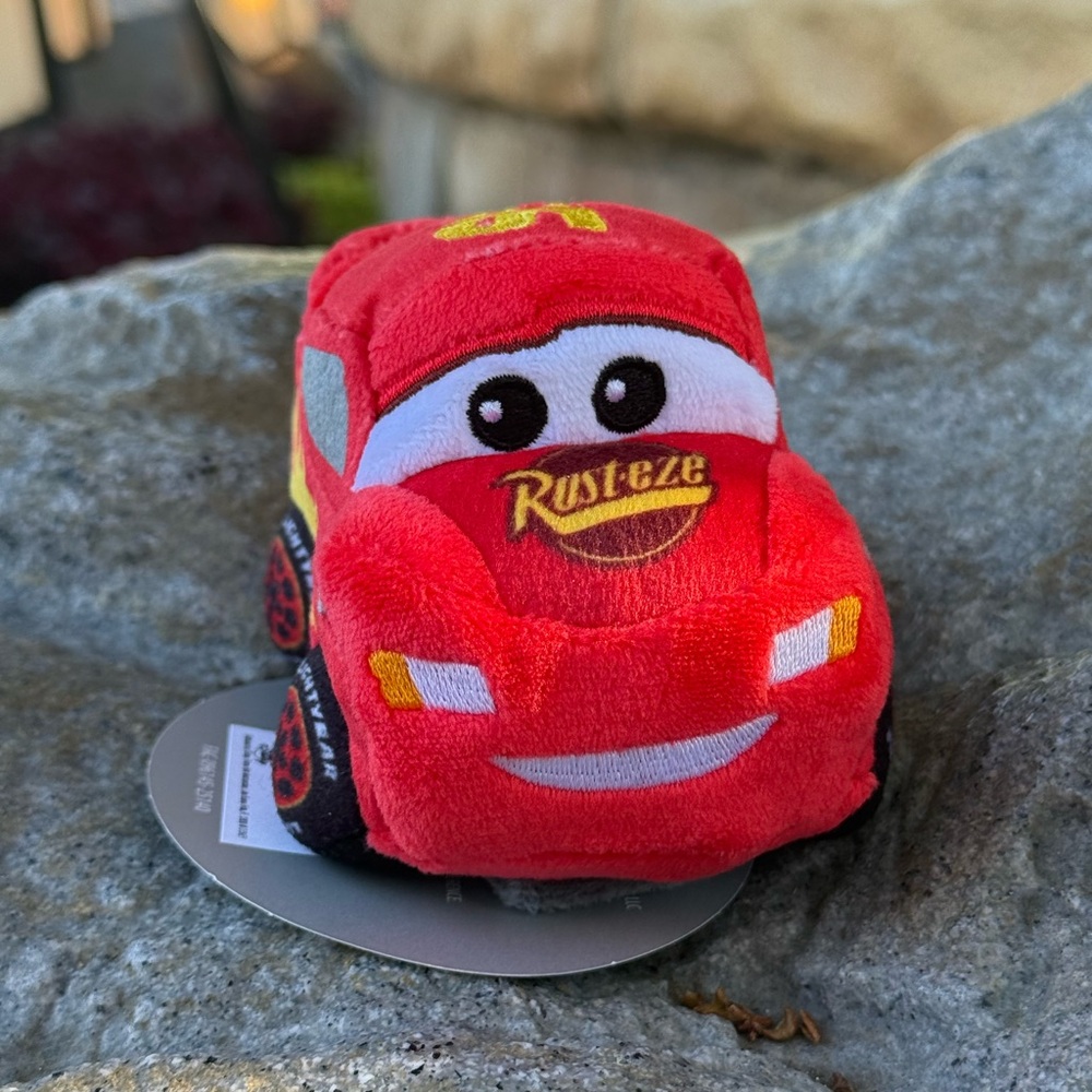 Disney Parks Lightning McQueen Headband Plush with Velcro strap